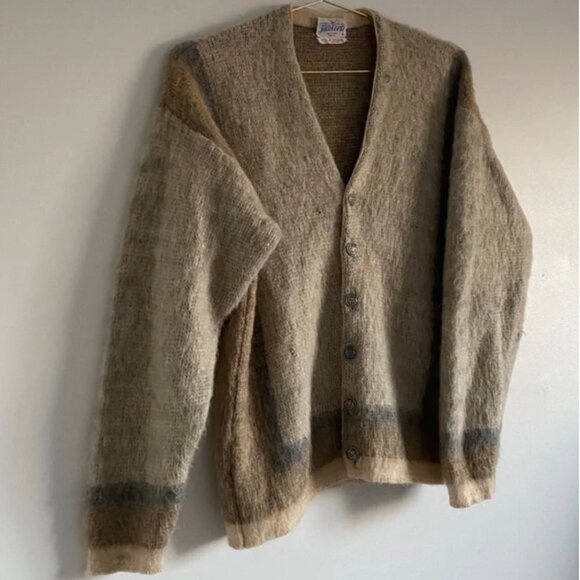 Vintage Jantzen Wool & Mohair Cardigan – Men’s S (Fits up to Women’s L) - Picture 5 of 12
